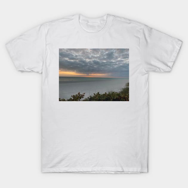 Sunset at Sarasota Beach T-Shirt by ampp